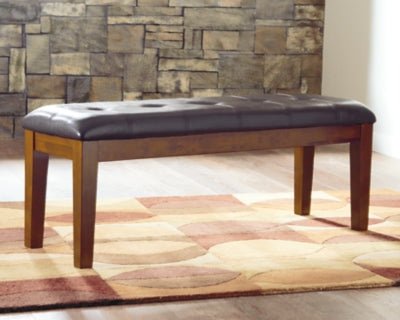 Ralene Dining Bench - Light Brown Upholstered Bench modern furniture Contempo Furniture