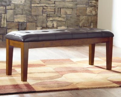 Ralene Dining Bench - Light Brown Upholstered Bench modern furniture Contempo Furniture