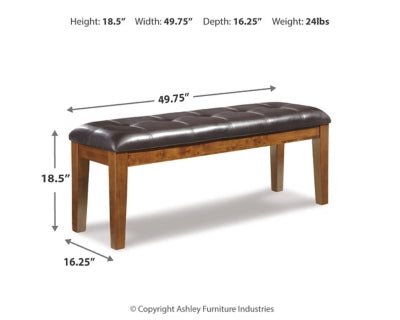 Ralene Dining Bench - Light Brown Upholstered Bench modern furniture Contempo Furniture