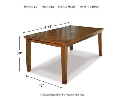 Ralene Dining Extension Table - Light Brown Dining Table with Extensions modern furniture Contempo Furniture