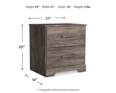 Ralinksi Nightstand - Gray Accent Nightstand modern furniture Contempo Furniture