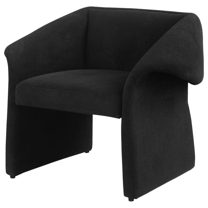 Ramsey - Upholstered Sloped Arm Accent Chair - Black Arm Chair modern furniture Contempo Furniture
