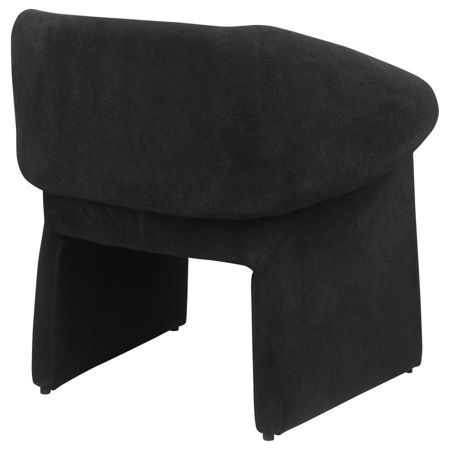 Ramsey - Upholstered Sloped Arm Accent Chair - Black Arm Chair modern furniture Contempo Furniture