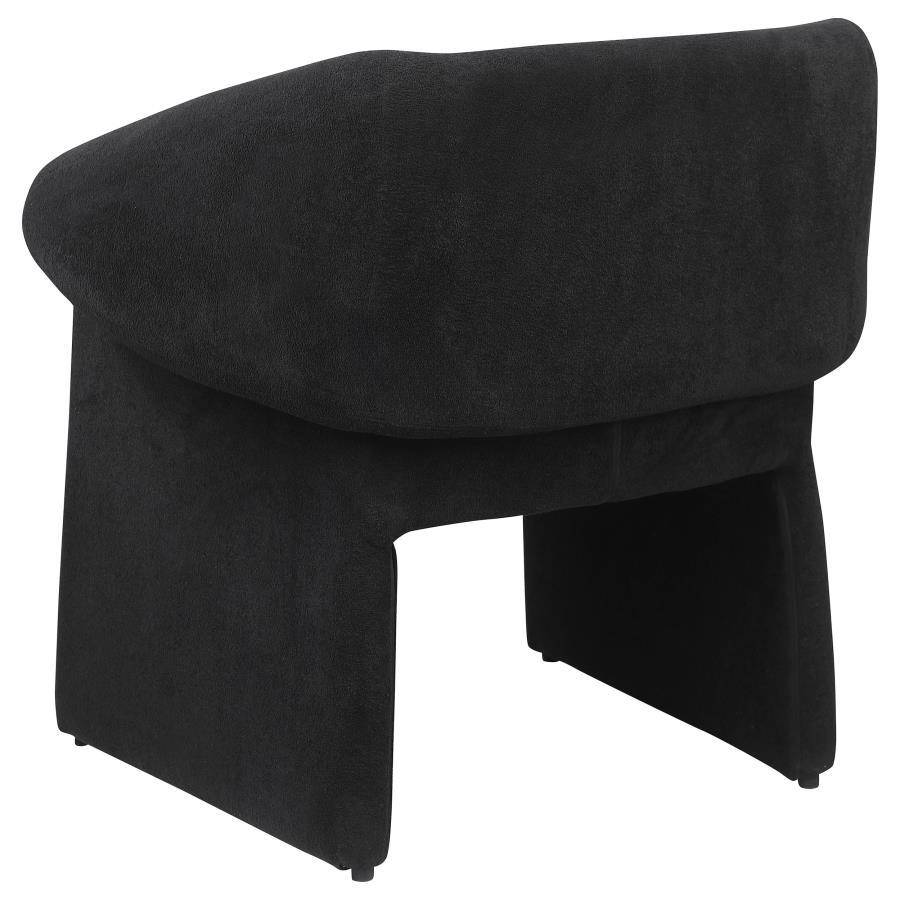 Ramsey - Upholstered Sloped Arm Accent Chair - Black Arm Chair modern furniture Contempo Furniture