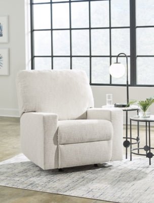 Rannis Recliner - Beige Rocker Chair modern furniture Contempo Furniture