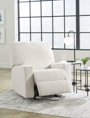 Rannis Recliner - Beige Rocker Chair modern furniture Contempo Furniture