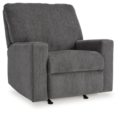 Rannis Recliner - Dark Gray Rocker Chair modern furniture Contempo Furniture