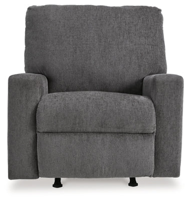 Rannis Recliner - Dark Gray Rocker Chair modern furniture Contempo Furniture