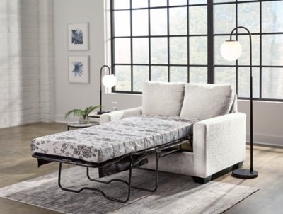 Rannis Twin Sofa Sleeper - Beige Sleeper Sofa modern furniture Contempo Furniture
