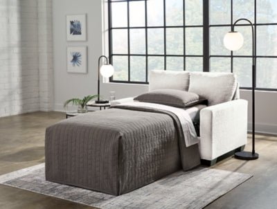 Rannis Twin Sofa Sleeper - Beige Sleeper Sofa modern furniture Contempo Furniture