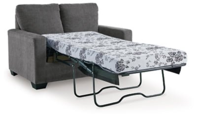 Rannis Twin Sofa Sleeper - Dark Gray Sleeper Sofa modern furniture Contempo Furniture