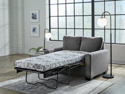 Rannis Twin Sofa Sleeper - Dark Gray Sleeper Sofa modern furniture Contempo Furniture