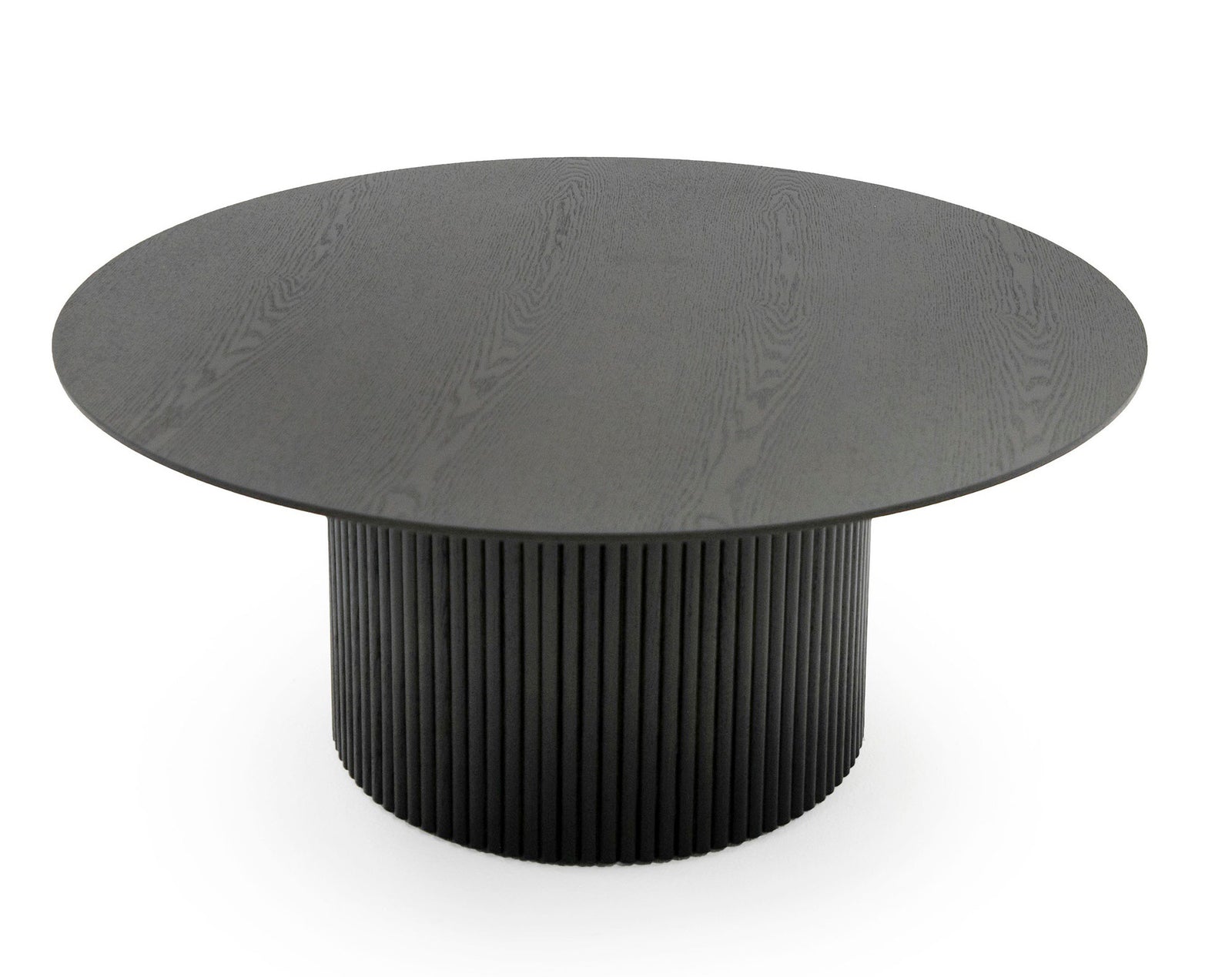 Rawlins Modern Mid Century Black Ash Round Coffee Table