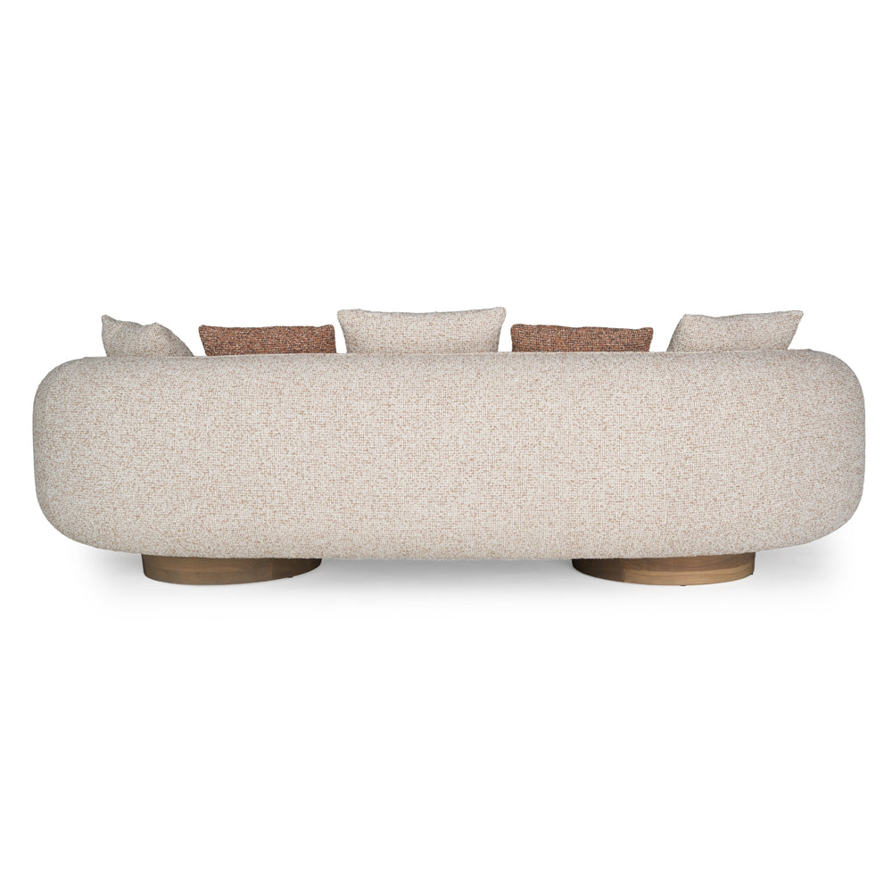 Raywood - Modern Multicolored Boucle Fabric + Ash Sofa - View 4
