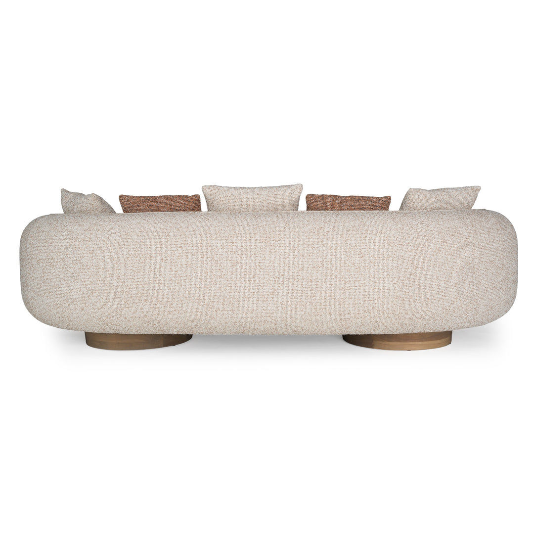 Raywood - Modern Multicolored Boucle Fabric + Ash Sofa