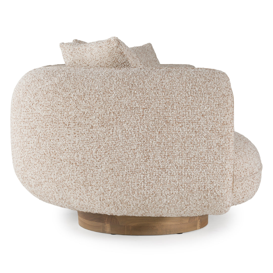 Raywood - Modern Multicolored Boucle Fabric + Ash Sofa