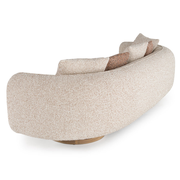 Raywood - Modern Multicolored Boucle Fabric + Ash Sofa