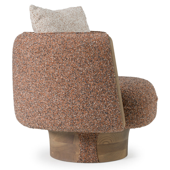 Raywood - Modern Multicolored Boucle Fabric + Ash Accent Chair