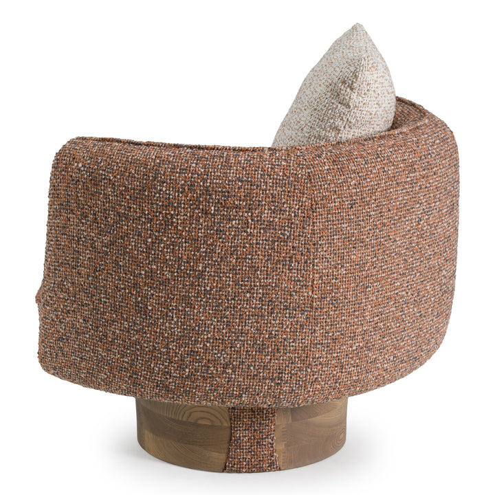 Raywood - Modern Multicolored Boucle Fabric + Ash Accent Chair