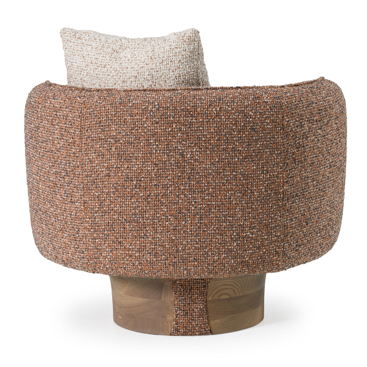 Raywood - Modern Multicolored Boucle Fabric + Ash Accent Chair
