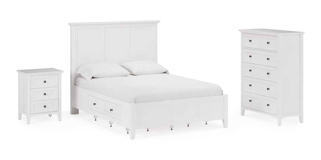 Modus Furniture Pnra84A Grace Five Drawer Chest In Snowfall White 2024