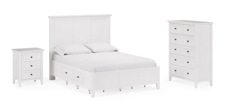 Modus Furniture Pnra84A Grace Five Drawer Chest In Snowfall White 2024