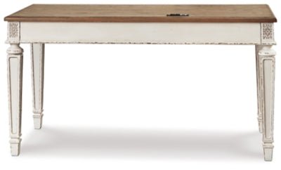Realyn 60" Home Office Desk - Light Brown Computer Desks modern furniture Contempo Furniture