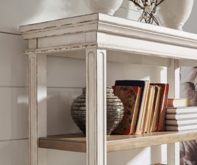 Realyn 75" Bookcase - White Standard Bookcase modern furniture Contempo Furniture