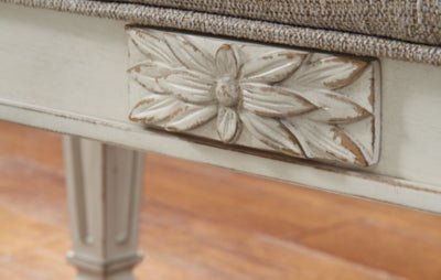 Realyn Accent Bench - White Accent Bench modern furniture Contempo Furniture