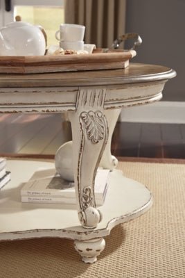 Realyn Coffee Table - Light Brown Cocktail Table modern furniture Contempo Furniture
