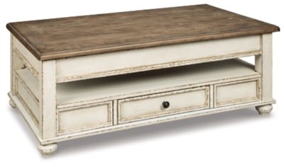Realyn Coffee Table with Lift Top - Light Brown Cocktail Table modern furniture Contempo Furniture
