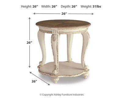 Realyn End Table - Light Brown End Table modern furniture Contempo Furniture