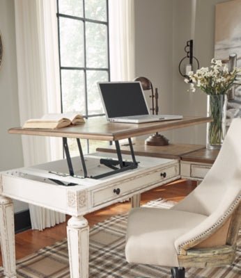 Realyn Home Office Lift Top Desk - Light Brown Lift Top Desks modern furniture Contempo Furniture