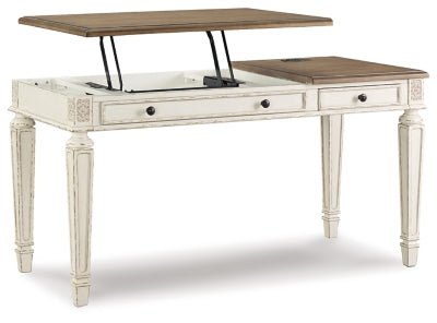 Realyn Home Office Lift Top Desk - Light Brown Lift Top Desks modern furniture Contempo Furniture