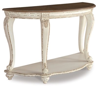 Realyn Sofa Table - Light Brown Sofa Table modern furniture Contempo Furniture