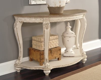 Realyn Sofa Table - Light Brown Sofa Table modern furniture Contempo Furniture