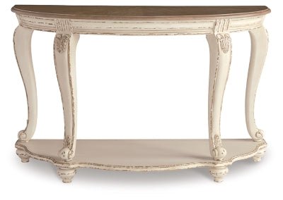 Realyn Sofa Table - Light Brown Sofa Table modern furniture Contempo Furniture