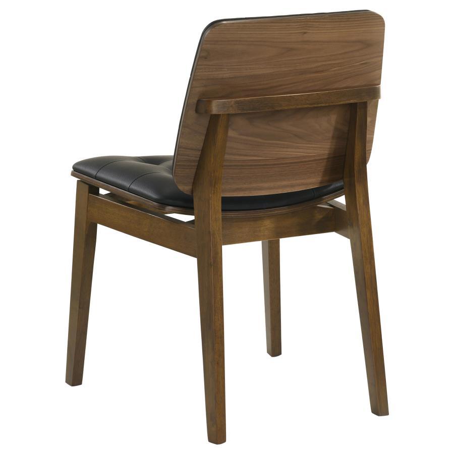 Redbridge - Rectangular 7 Piece Dining Set - Natural Walnut 7 - Piece Dining Room Set modern furniture Contempo Furniture