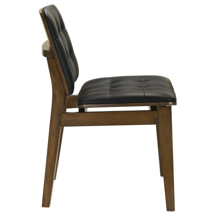Redbridge - Upholstered Dining Side Chair (Set of 2) - Walnut Chair Set modern furniture Contempo Furniture