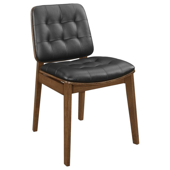 Redbridge - Upholstered Dining Side Chair (Set of 2) - Walnut Chair Set modern furniture Contempo Furniture