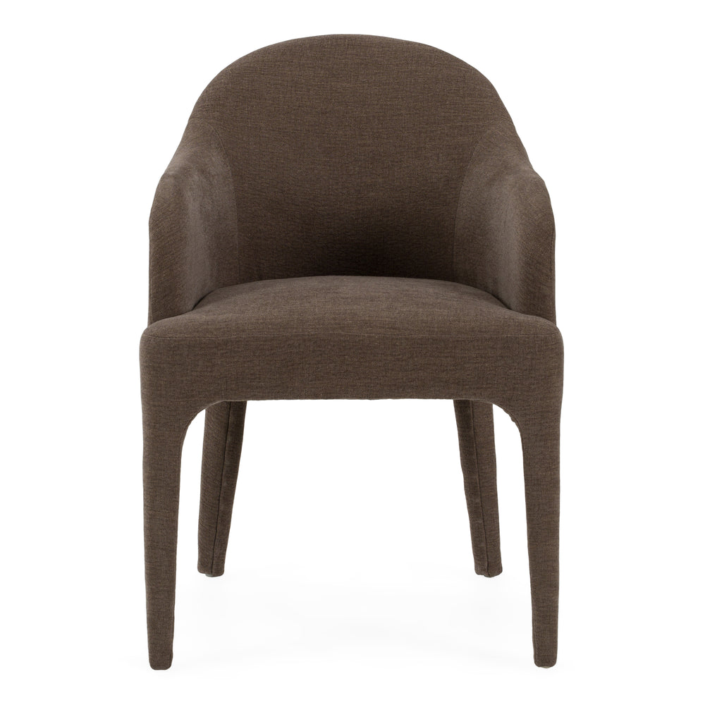 Reedy - Modern Brown Fabric Dining Chair