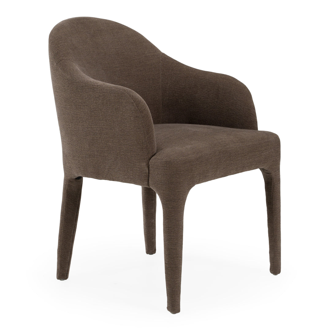 Reedy - Modern Brown Fabric Dining Chair