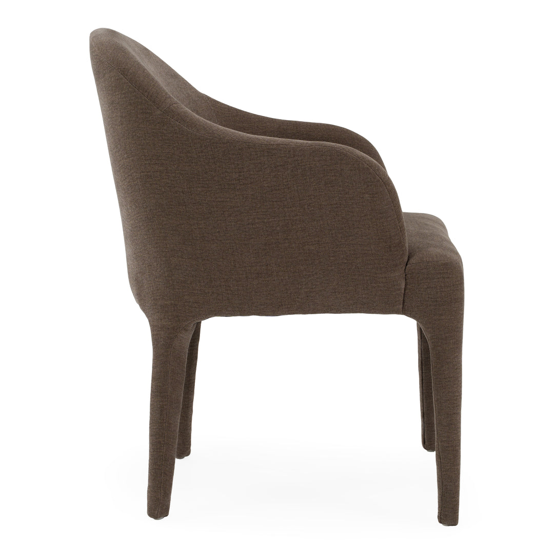 Reedy - Modern Brown Fabric Dining Chair