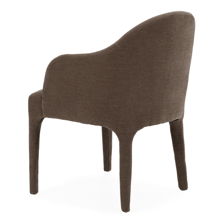 Reedy - Modern Brown Fabric Dining Chair