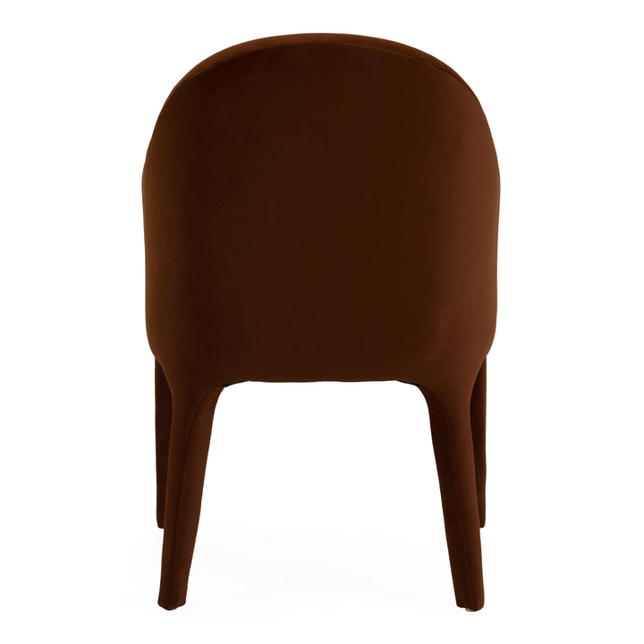 Reedy - Modern Rust Velvet Dining Chair