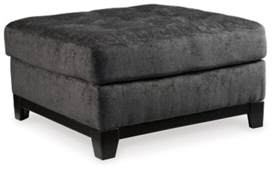 Reidshire Oversized Accent Ottoman - Dark Gray Upholstered Ottoman modern furniture Contempo Furniture