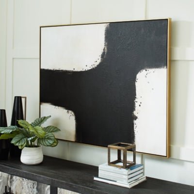 Reighlea Wall Art - Black Canvas Art modern furniture Contempo Furniture