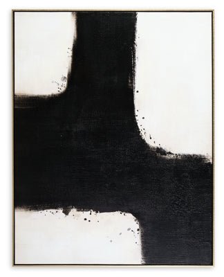 Reighlea Wall Art - Black Canvas Art modern furniture Contempo Furniture