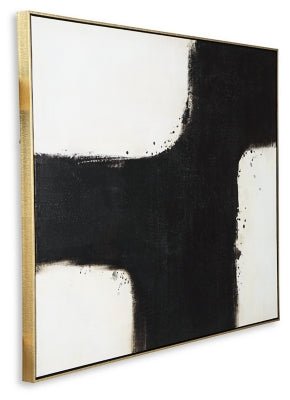 Reighlea Wall Art - Black Canvas Art modern furniture Contempo Furniture