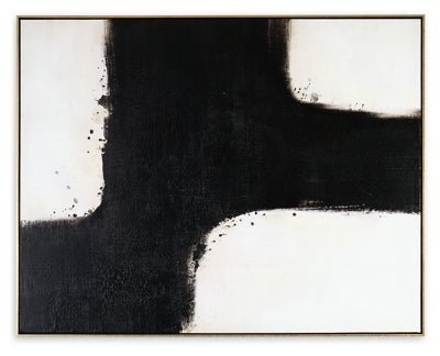 Reighlea Wall Art - Black Canvas Art modern furniture Contempo Furniture